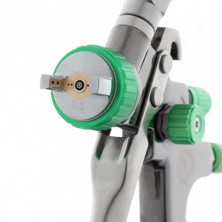 Краскопульт пневматический LVLP GREEN профессиональный, верхний пластиковый бачок INTERTOOL PT-0132