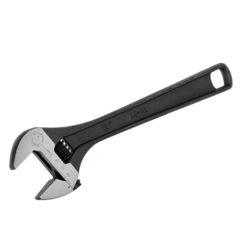 Ключ разводной 300мм, Cr-V, черный, фосфатированный, с полированной головкой INTERTOOL XT-0062