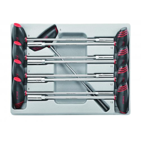 Набор ключей торцевых 6-гр. Т-обр. 9 пр. (5-13 мм) (FORCE 2095)