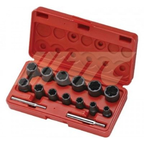 Набор головок для поврежденных болтов и гаек 15ед