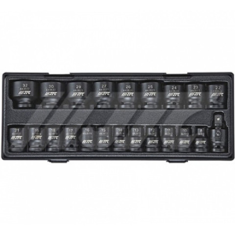 Набор головок ударных 8-32мм, 1/2", 6-гр. 22ед.