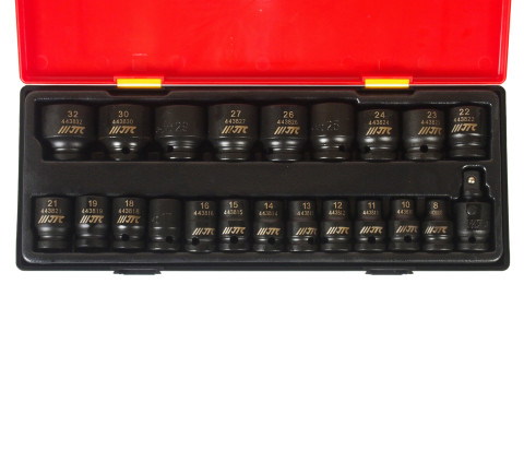 Набор головок ударных 8-32мм, 1/2", 6-гр. 22ед.