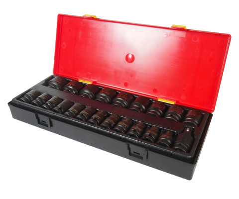 Набор головок ударных 8-32мм, 1/2", 6-гр. 22ед.