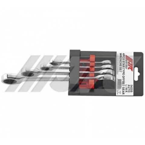 Набор ключей накидных с трещоткой TORX 4ед