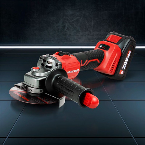Аккумуляторная бесщеточная шлифмашина угловая WORCRAFT CAG‑S20LiBS‑125