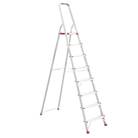Стремянка алюминиевая 8 ступеней INTERTOOL LT-1008