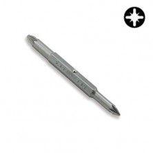 Бита крестовая двухсторонняя TOPTUL 1/4" PZ1xPZ2 L75мм FKBA0102