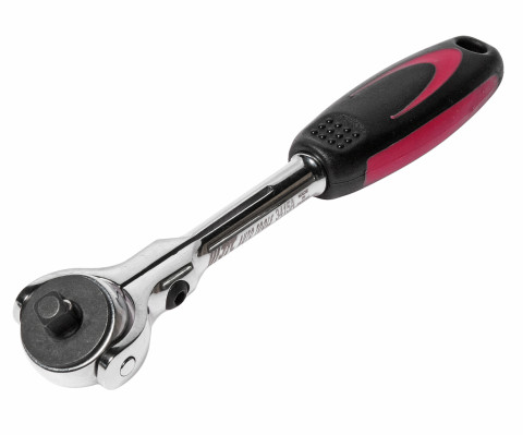 Трещотка с вращающейся головкой 1/4" 72зубца 152мм