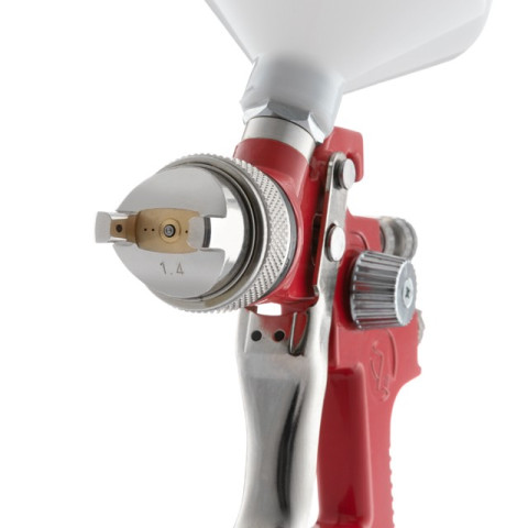 Краскопульт пневматический HVLP, верхний пластиковый бачок INTERTOOL PT-0104