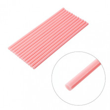 Комплект розовых клеевых стержней 7.4мм*200мм, 12шт. INTERTOOL RT-1048