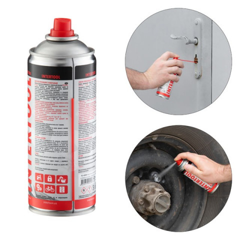 Смазка проникающая универсальная, аэрозоль 400 мл. INTERTOOL FS-4040