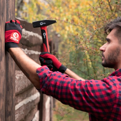 Молоток 800г ручка из фибергласса INTERTOOL HT-0208