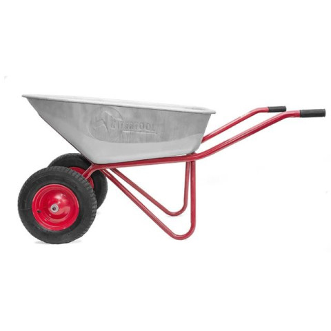 Тачка садово-строительная двухколесная INTERTOOL WB-1025