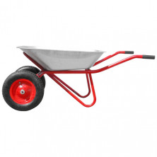 Тачка садово-строительная двухколесная INTERTOOL WB-0625