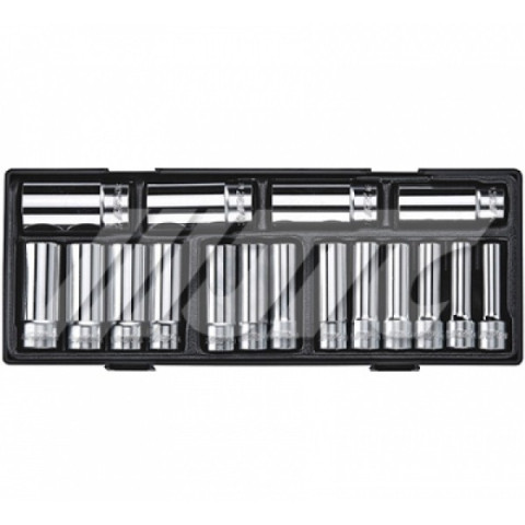 Набор головок глубоких 10-32мм., 1/2", 6-гр. 17ед.