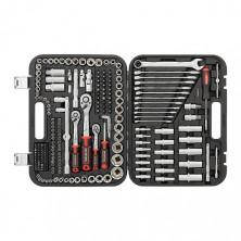 Набор инструментов 1/2" & 3/8" & 1/4", 219ед., Cr-V STORM INTERTOOL ET-8219