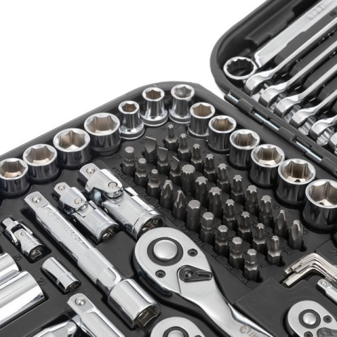 Набор инструментов 1/2" & 3/8" & 1/4", 219ед., Cr-V STORM INTERTOOL ET-8219