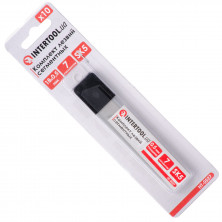 Комплект лезвий сегментных 18 мм, 7 сегментов, толщина 0.5 мм, сталь SK5, 10 шт/уп. INTERTOOL HT-0527