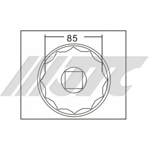 Головка ступичная 85мм 12гр. IVECO