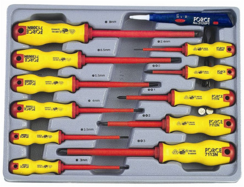 Набор отверток диэлектрических 12 пр. (код 2125)
