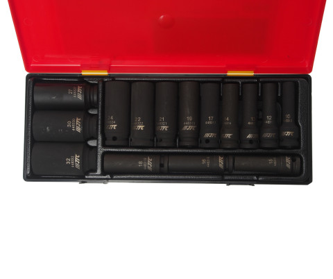 Набор головок ударных глубоких 1/2'' 12гр. 15ед