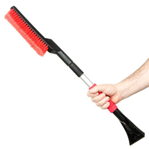 Щетка со скребком телескопическая 68-86см INTERTOOL AT-0118