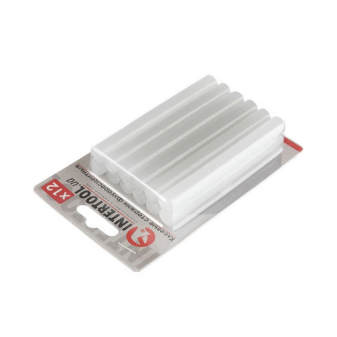 Комплект флуоресцентных клеевых стержней 11.2 мм*100мм, 12 шт INTERTOOL RT-1037