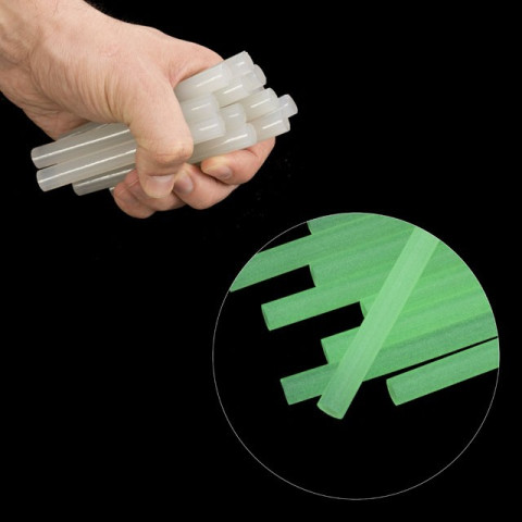 Комплект флуоресцентных клеевых стержней 11.2 мм*100мм, 12 шт INTERTOOL RT-1037