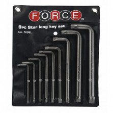 Набор ключей Torx Г-образных длинных 9 пр. (T20-T60) (код 5099L)