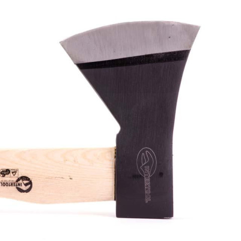 Топор 800г ручка пекан INTERTOOL HT-0257