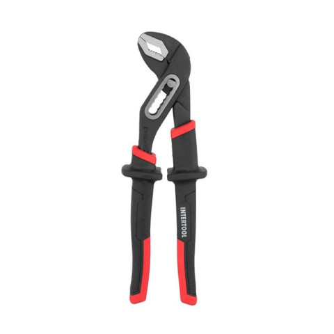 Клещи сантехнические 250 мм, кованая сталь 40CrV, двухкомпнентные рукоятки STORM INTERTOOL NT-0165