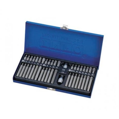 3/8 и 1/2 Набор бит 6-гр., Torx, Spline 42 пр. (металлический кейс) (INFO 6421 I)
