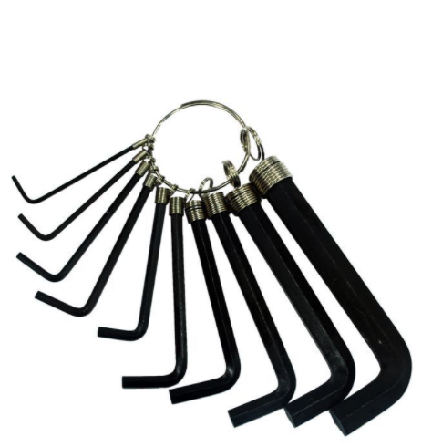 Набор Г-образных шестигранных ключей 10шт., 1.5-10мм INTERTOOL HT-1842