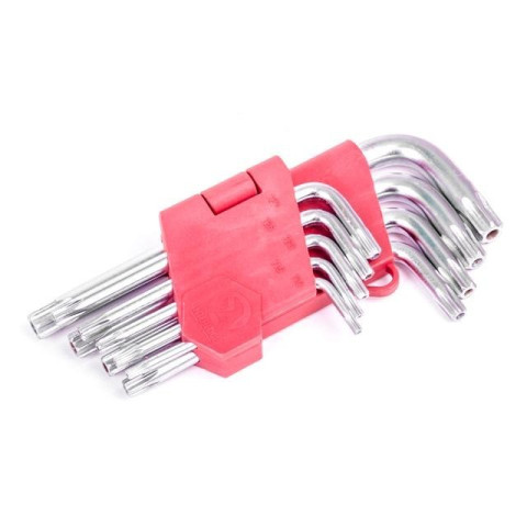 Набор Г-образных ключей TORX с отверстием Cr-V INTERTOOL HT-0604