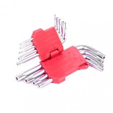 Набор Г-образных ключей TORX с отверстием Cr-V INTERTOOL HT-0604