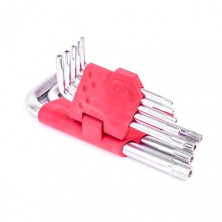 Набор Г-образных ключей TORX с отверстием Cr-V INTERTOOL HT-0604