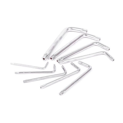 Набор Г-образных ключей TORX с отверстием Cr-V INTERTOOL HT-0604