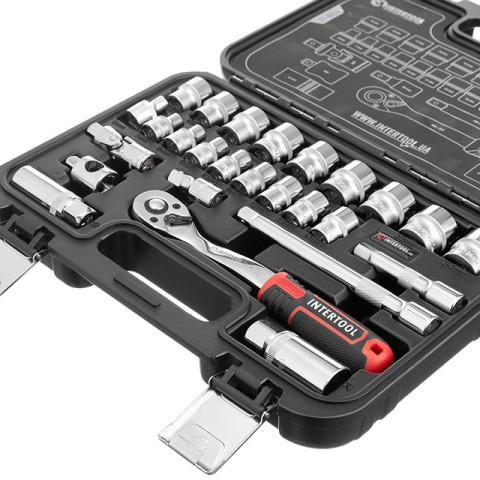 Набор инструментов 3/8", 26ед., Cr-V STORM INTERTOOL ET-8026