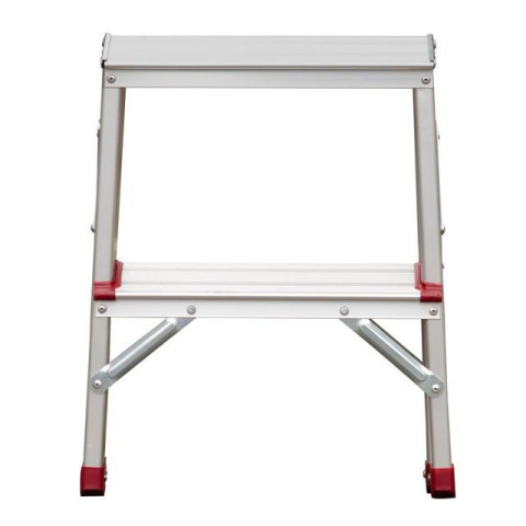 Стремянка алюминиевая двухсторонняя 2 ступени, высота 440мм INTERTOOL LT-1102