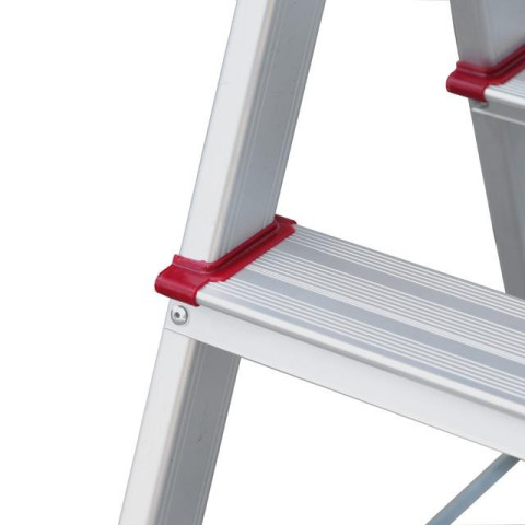 Стремянка алюминиевая двухсторонняя 2 ступени, высота 440мм INTERTOOL LT-1102