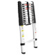 Лестница алюминиевая телескопическая 12 ступеней INTERTOOL LT-3038