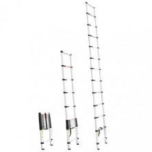 Лестница алюминиевая телескопическая 12 ступеней INTERTOOL LT-3038