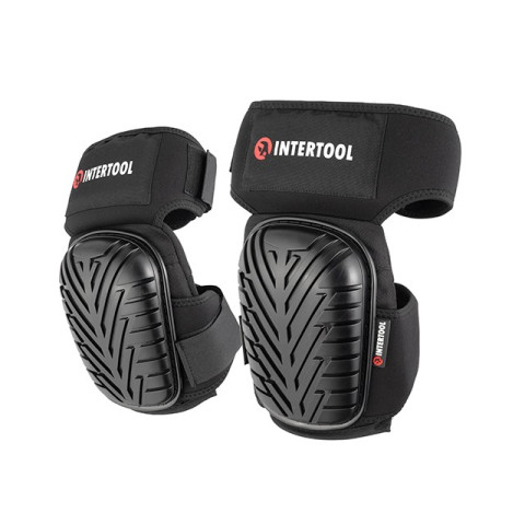 Наколенники защитные, противоскользящие накладки из ПВХ, ткань 600D, гелевые подушки, неопреновые ремни [] INTERTOOL SP-0056