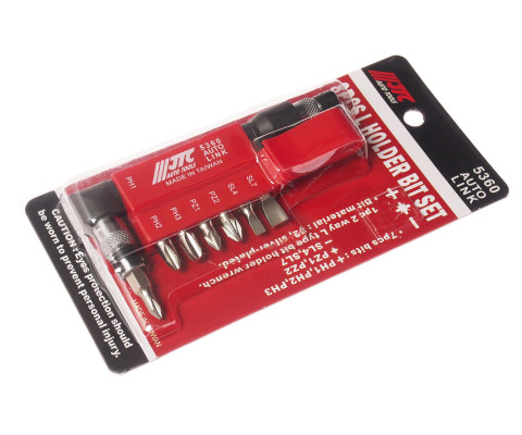 Набор бит 1/4&quot; SL, PH, PZ с Г-образным переходником 8ед.