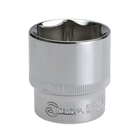 Головка шестигранная 1/2", 32ммx44мм Cr-V INTERTOOL ET-0032