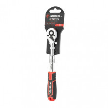 Рукоятка с храповым механизмом телескопическая, 72 зуба 1/4", Cr-V STORM INTERTOOL ET-8004