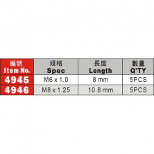 Набор для восстановления резьбы М6х1мм 7ед.