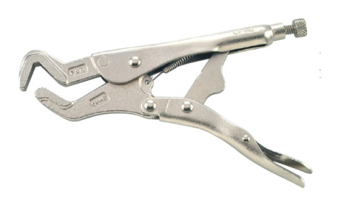 Зажим с фиксатором фигурный 3-46 мм, L=215 мм (код 65202)