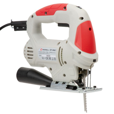 Электролобзик 750Вт, 0-3000ход/мин, глубина распила 80 мм INTERTOOL DT-0461