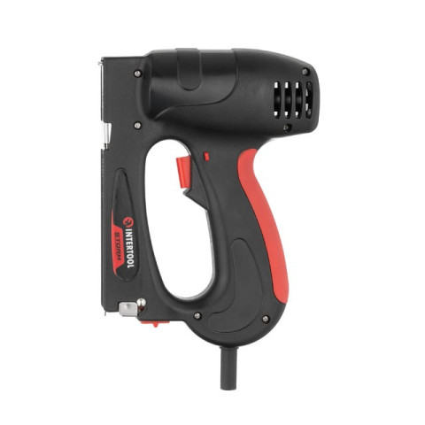 Скобозабивной пистолет электрический под скобу 11.3*0.70*8-16мм, гвоздь 8-16мм, 750Вт, 20 уд/мин. INTERTOOL WT-1101